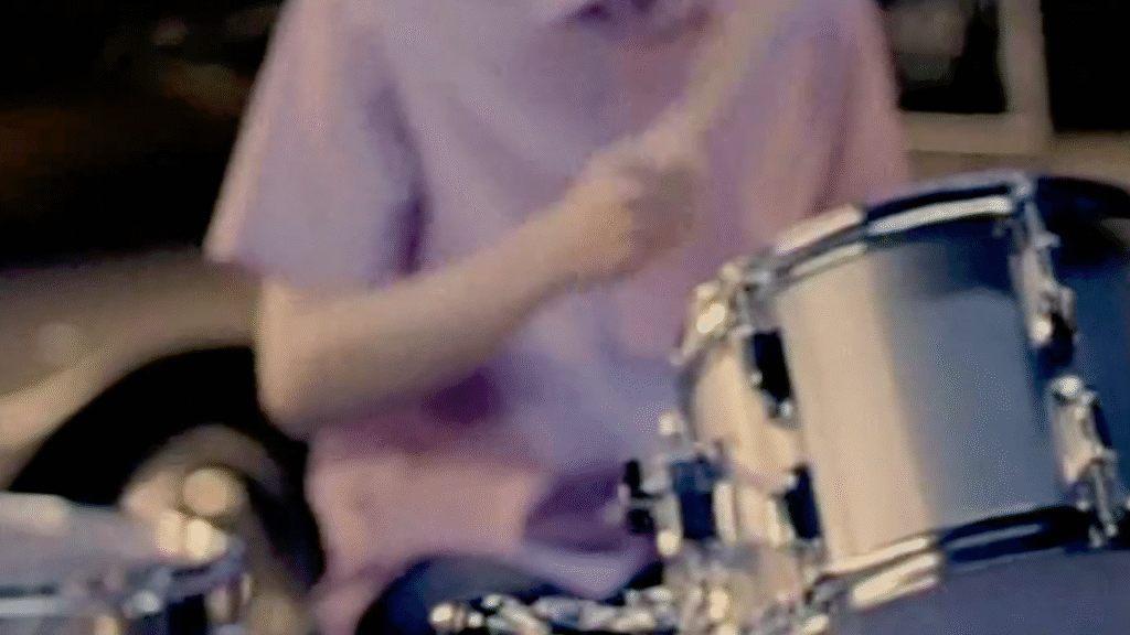 Videographer in Spain capturing drummer for artist promo