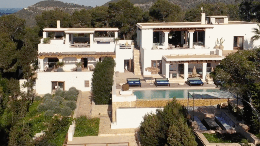 Drone view by videographer in Spain – real estate property